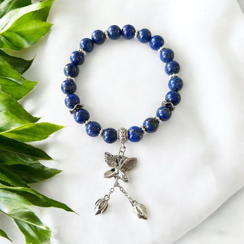 Lapiz Lazuli Wt Fairy Charm -1